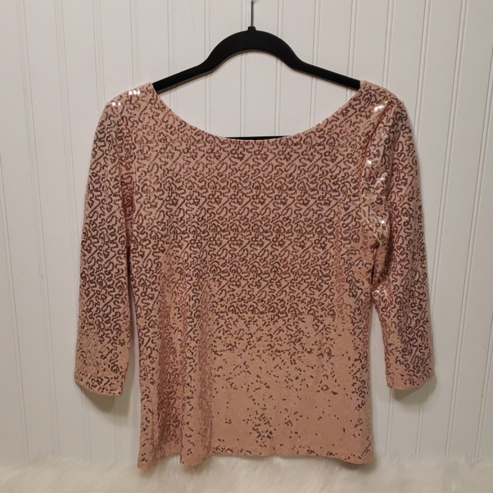 NWOT Gibson Dusty Pink 3/4 Sleeved Top